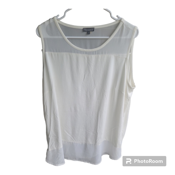 Vince Camuto white sleeveless blouse. Size 2x - Picture 1 of 4
